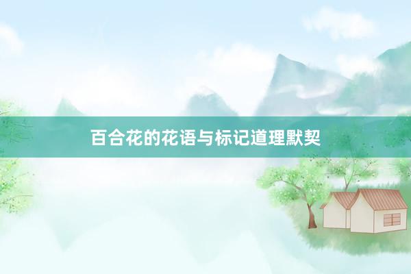 百合花的花语与标记道理默契